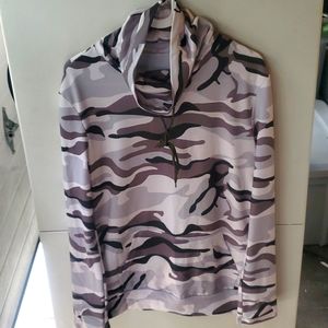 Camo Cowl Neck Pull Over